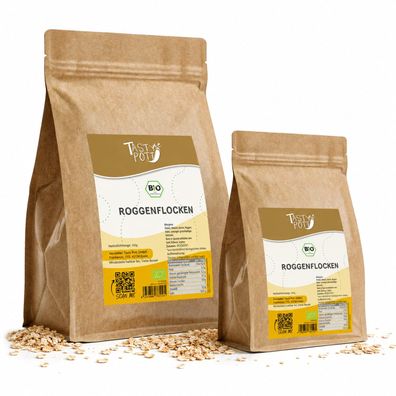Tasty Pott Bio Roggenflocken - im Beutel