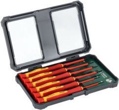 Elektrotechnischer Schraubendrehersatz 1000 V VDE 6-teilig Stahl S2 Elektroarbeiten