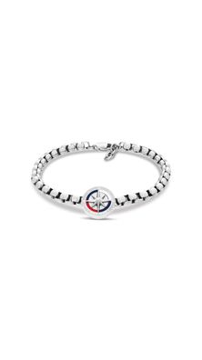 Tommy Hilfiger Herren Kompass Armband Länge 20 cm 2790726 Edelstahl, mattiert