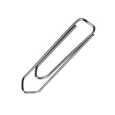 Q-Connect KF01318 - Büroklammern, Paper Clips, 50 mm, 100 Stück - verzinkt