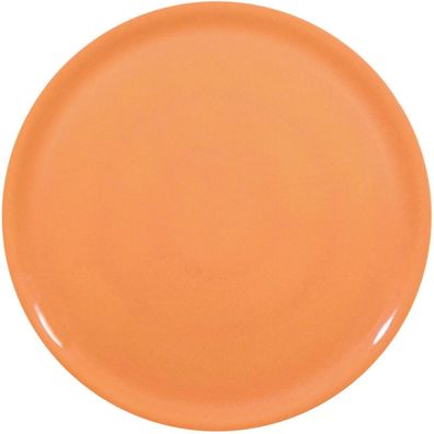 Pizzateller aus Spezialporzellan, orange, Durchmesser 31 cm - 6er-Set