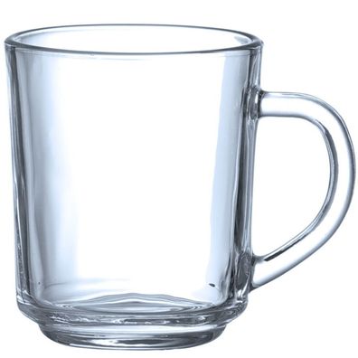 Glasbecher für heiße und kalte Getränke 240 ml - 6 Stück