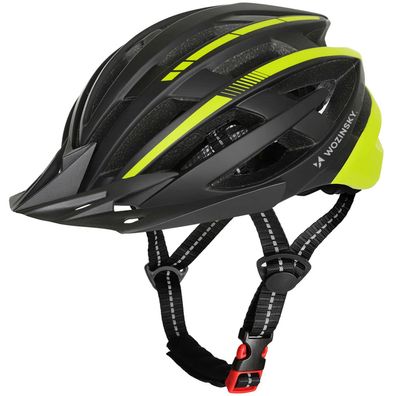 Mountainbike-Helm mit abnehmbarem Visier und USB-Rücklicht, 57-62 cm