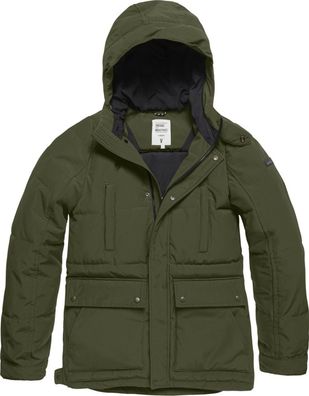 Vintage Industries Wintermantel Milo Parka Drab