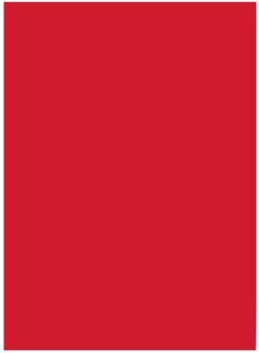 folia 6320 - Tonpapier hochrot, DIN A3, 130 g/qm, 50 Blatt - zum Basteln und kreative