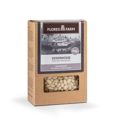6x Flores Farm Premium Bio Zedernüsse 80g