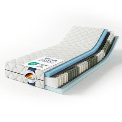 MSS e.K. MEDIC SPRING 7-Zonen Federkern-Wendematratze H2/H3 H3/H4 H4/H5 Höhe 20 cm