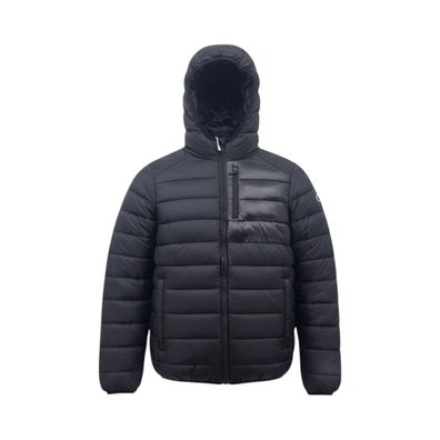 Champion Outdoor Stepp-Jacke für Herren mit Kapuze Schwarz 219184-KK001