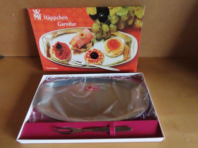 Servierplatte Vorlegeplatte Beilagenplatte Häppchen-Garnitur rechteckig WMF