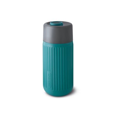 BLACK+BLUM | Kaffeebecher, TO-GO GLAS, blau, 340 ML