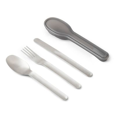 BLACK+BLUM | Besteck, TO-GO LUNCH, silber, 20 cm