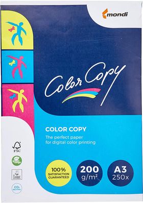 Mondi Color Copy Laserpapier 200g/m² DIN-A3 250 Blatt weiß