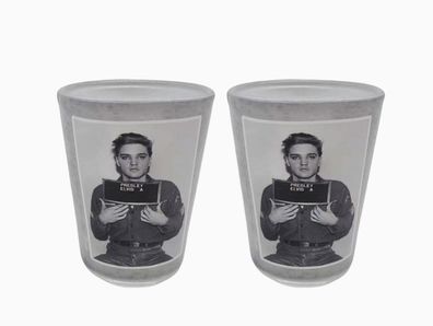 Elvis Presley Shot Glass - Enlisting Photo Army