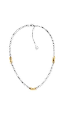 Tommy Hilfiger Halskette Damen Länge 47 cm 2781059 Edelstahl Bicolor, goldplattiert