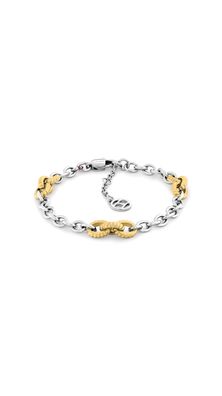 Tommy Hilfiger Halskette Damen 2781059 Edelstahl Bicolor, goldplattiert