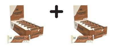 2 x Myprotein Layered Bars (12x60g) Triple Chocolate Fudge