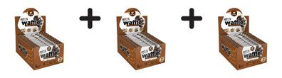 3 x Go Fitness Protein Waffle (12x50g) Double Choc