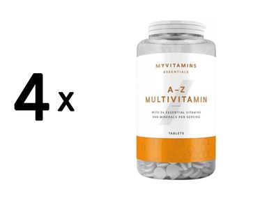 4 x Myprotein MyVitamins A-Z Multivitamin (90 Tabs)
