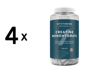 4 x Myprotein MyVitamins Creatine Monohydrate Tabs (250)