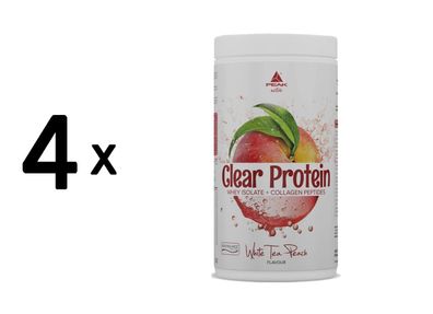 4 x Peak Clear Protein (450g) White Tea Peach