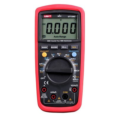 Uni-T UT139C True RMS Digitalmultimeter CAT III 600 V NCV Temperatur Defekt