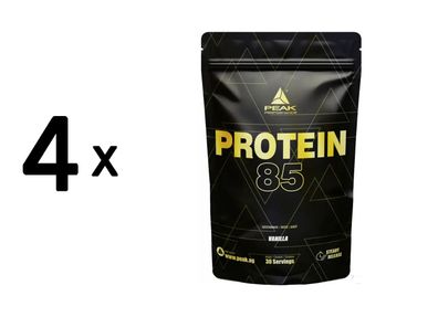 4 x Peak Protein 85 (900g) Vanilla