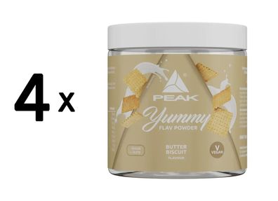 4 x Peak Yummy Flav Powder (100g) Butter Biscuit