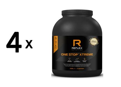 4 x Reflex Nutrition One Stop Xtreme (2.03kg) Vanilla Ice Cream
