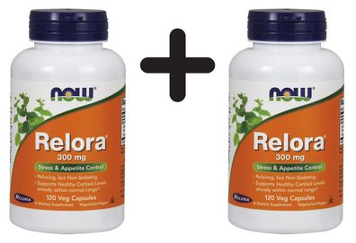 2 x NOW Foods Relora, 300mg -120 vcaps