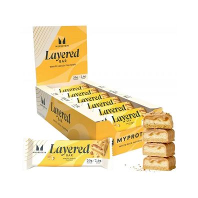 Myprotein Layered Bars (12x60g) White Gold