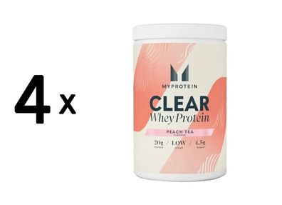 4 x Myprotein Clear Whey Protein (244g) Peach Tea