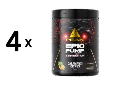 4 x Peak Epic Pump Stim Edition (500g) Calamansi Citrus
