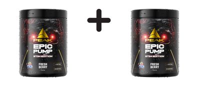 2 x Peak Epic Pump Stim Edition (500g) Fresh Berry