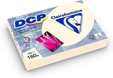 Clairefontaine DCP elfenbein IVORY digital color printing 160g/m² DIN-A4 250 Blatt