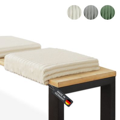 Lycce Klemmkissen Sitzkissen DELUXE 1 Leiste, super breiter Cordstoff