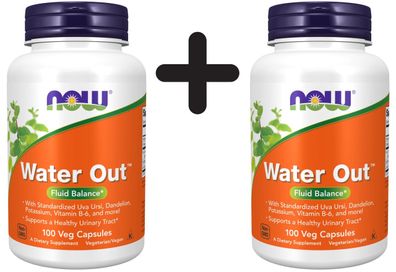 2 x NOW Foods Water Out - 100 vcaps