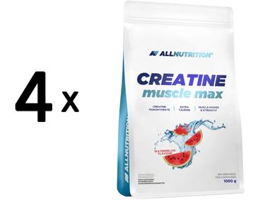 4 x Allnutrition Creatine Muscle Max, Watermelon - 1000g