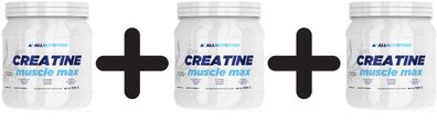 3 x Allnutrition Creatine Muscle Max, Natural - 500g