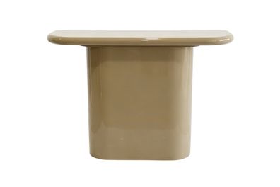 MDF-Konsole in Taupe glänzend