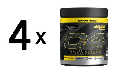 4 x Cellucor C4 Ultimate, Lemon Twist - 380g
