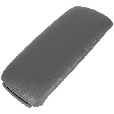 Audi Armlehnenklappe mit Knopf und Bezug, Set aus grauem PU-Leder, dünne Scharniere