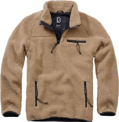 Brandit Jacke Teddyfleece Troyer in Camel