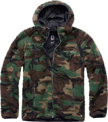 Brandit Jacke Teddyfleece Worker Jacket in Woodland