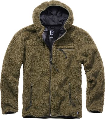 Brandit Jacke Teddyfleece Worker Jacket in Olive
