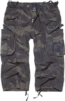Brandit Shorts Industry Vintage 3/4 in Darkcamo