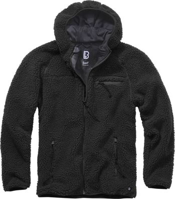 Brandit Jacke Teddyfleece Worker Jacket in Black