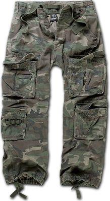 Brandit Hose Pure Vintage Trouser in Woodland