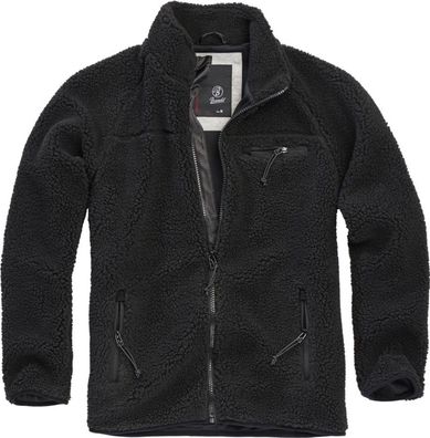 Brandit Jacke Teddyfleece Jacket in Black