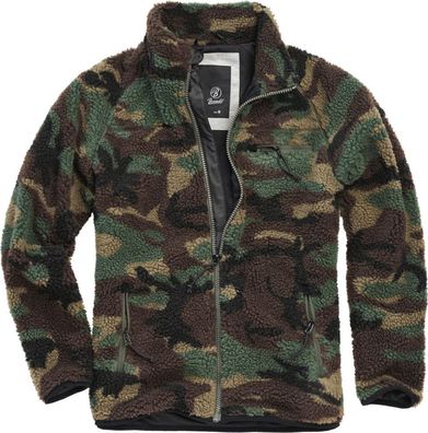 Brandit Jacke Teddyfleece Jacket in Woodland