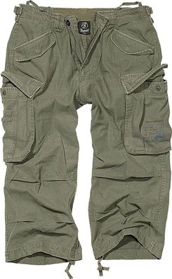 Brandit Shorts Industry Vintage 3/4 in Olive